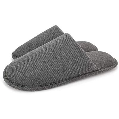 ofoot Pantoufles ďintérieur Confortables en Coton Bio pour Hommes, Maison en Mousse à mémoire Plate, Chaussures à Enfiler lavables,39/40.5 EU,Foncé Gris - Publicité ofoot Pantoufles ďintérieur Confortables en Coton Bio pour Hommes, Maison en Mousse à mémoire Plate, Chaussures à Enfiler lavables,39/40.5 EU,Foncé Gris - Publicité