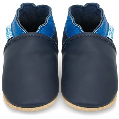 Juicy Bumbles Chausson Cuir Bébé Garcon Chaussons Cuir Souple Bébé Bleu et Marine 12-18 Mois - Publicité Juicy Bumbles Chausson Cuir Bébé Garcon Chaussons Cuir Souple Bébé Bleu et Marine 12-18 Mois - Publicité