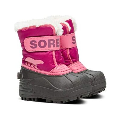 Sorel Snow Commander Waterproof bottes d'hiver imperméables pour enfants, Rouge (Tropic Pink x Deep Blush), 22 EU - Publicité Sorel Snow Commander Waterproof bottes d'hiver imperméables pour enfants, Rouge (Tropic Pink x Deep Blush), 22 EU - Publicité