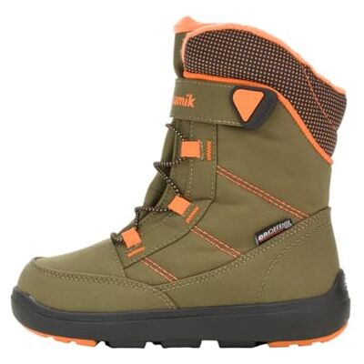 Kamik Garçon Unisex Kinder Stance2 Bottes d'hiver, Olive Orange Olo, 24 EU - Publicité Kamik Garçon Unisex Kinder Stance2 Bottes d'hiver, Olive Orange Olo, 24 EU - Publicité