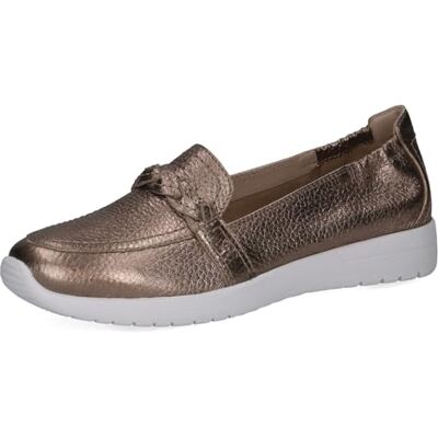 CAPRICE Mocassins Femme en Cuir, Marron (Taupe MET.Deer), 38 EU - Publicité CAPRICE Mocassins Femme en Cuir, Marron (Taupe MET.Deer), 38 EU - Publicité