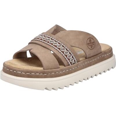 Rieker Mules pour femme 61589, beige, 42 EU - Publicité Rieker Mules pour femme 61589, beige, 42 EU - Publicité