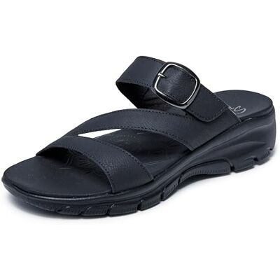 Skechers Sandales Easy Going-Slide pour femme, noir/noir, 37 EU - Publicité Skechers Sandales Easy Going-Slide pour femme, noir/noir, 37 EU - Publicité