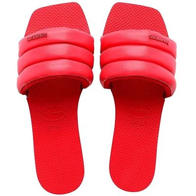 Havaianas Tongs pour femme Noir 35 36, rouge rubis, 37/38 EU - Publicité Havaianas Tongs pour femme Noir 35 36, rouge rubis, 37/38 EU - Publicité