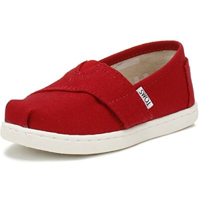TOMS Mixte enfant Tiny Alpargata Mocassin plat, Rouge, 24.5 EU - Publicité TOMS Mixte enfant Tiny Alpargata Mocassin plat, Rouge, 24.5 EU - Publicité