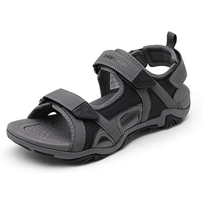 DREAM PAIRS Sandales pour homme Pour la randonnée, l'eau, la plage, le sport, l'extérieur, le sport, le soutien de l'arc Sandales d'été, gris, 48 EU - Publicité DREAM PAIRS Sandales pour homme Pour la randonnée, l'eau, la plage, le sport, l'extérieur, le sport, le soutien de l'arc Sandales d'été, gris, 48 EU - Publicité