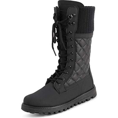 Polarr Femmes Fausse Fourrure Chaude Thermique Imperméable En Marchant Neige L'hiver Semelle En Caoutchouc Bottes Noir Carde Mono UK8/EU41 YC0608 - Publicité Polarr Femmes Fausse Fourrure Chaude Thermique Imperméable En Marchant Neige L'hiver Semelle En Caoutchouc Bottes Noir Carde Mono UK8/EU41 YC0608 - Publicité
