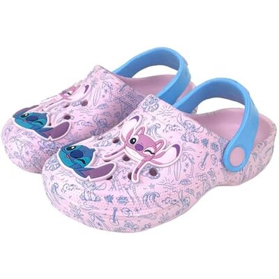 Disney Sabots Filles Stitch et Angel avec Charms Sandales pour Enfants Glissières d'été avec Sangle de Cheville Chaussures de Plage, bleu, 36 EU - Publicité Disney Sabots Filles Stitch et Angel avec Charms Sandales pour Enfants Glissières d'été avec Sangle de Cheville Chaussures de Plage, bleu, 36 EU - Publicité