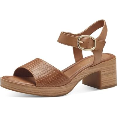 Jana Sandales Femme à Talon avec Fermeture Velcro Vegan, Tan, 37 EU - Publicité Jana Sandales Femme à Talon avec Fermeture Velcro Vegan, Tan, 37 EU - Publicité