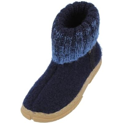 HAFLINGER FIDELIUS Yuki Pantoufles et Chaussons Fille Bleu 33 - Publicité HAFLINGER FIDELIUS Yuki Pantoufles et Chaussons Fille Bleu 33 - Publicité