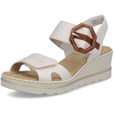 Rieker Sandales compensées pour femme 67476, Métallisé 91, 40 EU - Publicité Rieker Sandales compensées pour femme 67476, Métallisé 91, 40 EU - Publicité