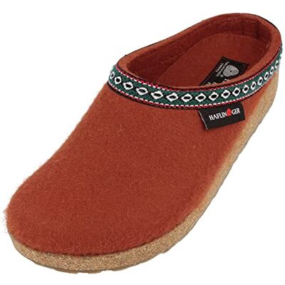 HAFLINGER Chaussons Mixte Adulte Grizzly Franzl , Pointure:37 EU, La Couleur:Orange - Publicité HAFLINGER Chaussons Mixte Adulte Grizzly Franzl , Pointure:37 EU, La Couleur:Orange - Publicité