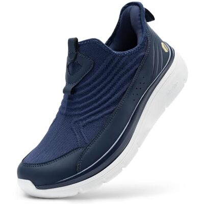 FitVille Extra Larges Chaussures de Marche pour Hommes Slip on Baskets Confortables et Respirantes sans Lacets Bleu 44.5 EU X-Large - Publicité FitVille Extra Larges Chaussures de Marche pour Hommes Slip on Baskets Confortables et Respirantes sans Lacets Bleu 44.5 EU X-Large - Publicité