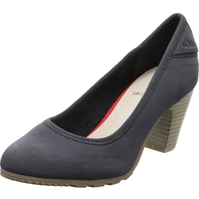 s.Oliver Femme Damen Pumps Escarpins, Bleu Marine, 41 EU - Publicité s.Oliver Femme Damen Pumps Escarpins, Bleu Marine, 41 EU - Publicité