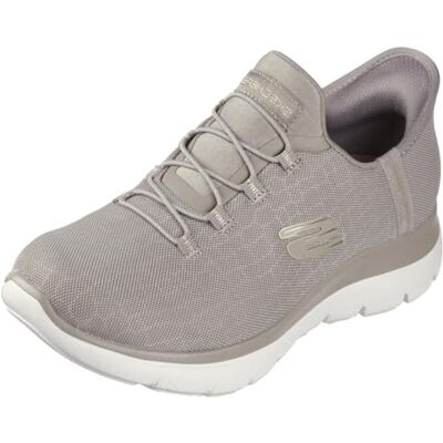 Skechers Femme Summits Classy Night Espadrilles, Taupe Mesh/Gold Trim, 35.5 EU - Publicité Skechers Femme Summits Classy Night Espadrilles, Taupe Mesh/Gold Trim, 35.5 EU - Publicité