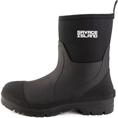 Savage Island Arran Bottes de Pluie Courtes en Néoprène pour Homme – Isolantes et Chaudes, Noir et Vert - Publicité Savage Island Arran Bottes de Pluie Courtes en Néoprène pour Homme – Isolantes et Chaudes, Noir et Vert - Publicité