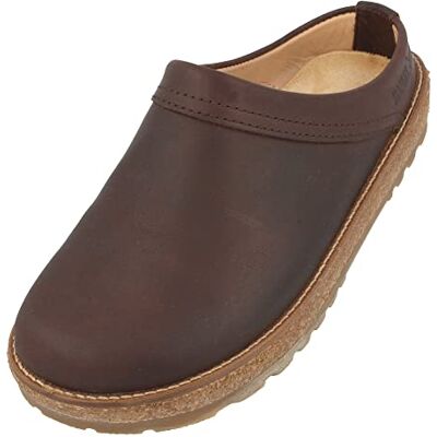 HAFLINGER Sabots en Cuir Unisexe pour Adultes Travel-Classic 818010, Pointure:37 EU, La Couleur:Marron - Publicité HAFLINGER Sabots en Cuir Unisexe pour Adultes Travel-Classic 818010, Pointure:37 EU, La Couleur:Marron - Publicité