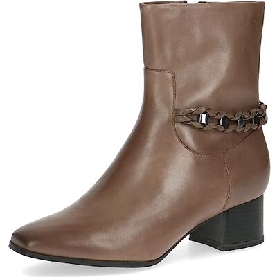 CAPRICE Bottines femme à talon Memotion en cuir élégantes Largeur G, Marron (Taupe Nappa), 40 EU - Publicité CAPRICE Bottines femme à talon Memotion en cuir élégantes Largeur G, Marron (Taupe Nappa), 40 EU - Publicité