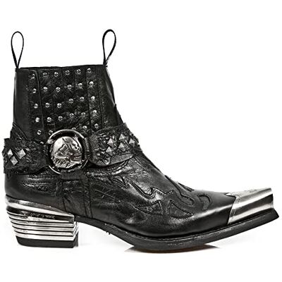 New Rock Boots 7950P-S1 Botte en Métal Clouté Western Goth Strap Avec Tête de Mort Noire 6.5 - Publicité New Rock Boots 7950P-S1 Botte en Métal Clouté Western Goth Strap Avec Tête de Mort Noire 6.5 - Publicité