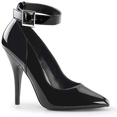 Pleaser SEDUCE-431, Escarpins femme Noir Nero (Blk Pat), 45 EU (12 UK) - Publicité Pleaser SEDUCE-431, Escarpins femme Noir Nero (Blk Pat), 45 EU (12 UK) - Publicité