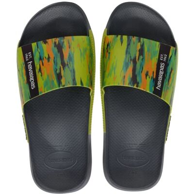 Havaianas Slide Print, Sandale Mixte, New Graphite, 35/36 EU - Publicité Havaianas Slide Print, Sandale Mixte, New Graphite, 35/36 EU - Publicité