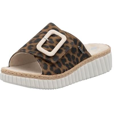 Rieker Mules pour femme 69253, Effet léopard, 36 EU - Publicité Rieker Mules pour femme 69253, Effet léopard, 36 EU - Publicité