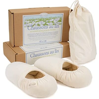 Mille Oreillers Chaussons au Lin (41-45) - Publicité Mille Oreillers Chaussons au Lin (41-45) - Publicité