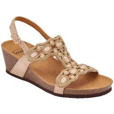 Scholl Sandale pour femme avec double bande et sangle réglable, Beige, beige, 40 EU - Publicité Scholl Sandale pour femme avec double bande et sangle réglable, Beige, beige, 40 EU - Publicité