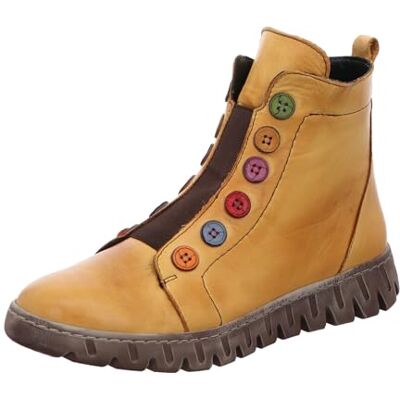 Gemini Bottines en Cuir pour Femmes 337135-02, Pointure:41 EU, La Couleur:Jaune - Publicité Gemini Bottines en Cuir pour Femmes 337135-02, Pointure:41 EU, La Couleur:Jaune - Publicité