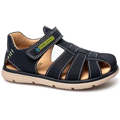 Pablosky Quizz Sandale, Bleu Marine, 31 EU Large - Publicité Pablosky Quizz Sandale, Bleu Marine, 31 EU Large - Publicité