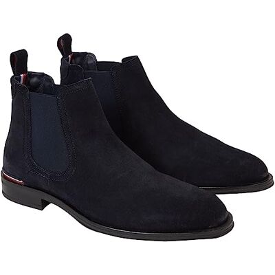 Tommy Hilfiger Homme Bottes Low Boot Core Suede Chelsea Daim, Bleu (Desert Sky), 44 EU - Publicité Tommy Hilfiger Homme Bottes Low Boot Core Suede Chelsea Daim, Bleu (Desert Sky), 44 EU - Publicité