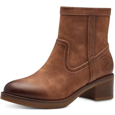 s.Oliver Bottes Plates pour Femme Bottine, Cognac, 37 EU - Publicité s.Oliver Bottes Plates pour Femme Bottine, Cognac, 37 EU - Publicité