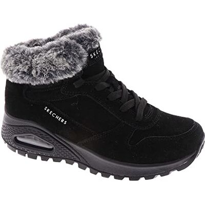 Skechers UNO Rugged Fall Air Bottes tendance pour femme, Fausse fourrure daim noir, 39.5 EU - Publicité Skechers UNO Rugged Fall Air Bottes tendance pour femme, Fausse fourrure daim noir, 39.5 EU - Publicité
