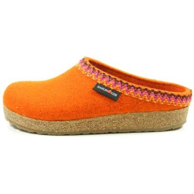 HAFLINGER Grizzly Francisco 711053 Chaussons Mixte Adulte, Pointure:42 EU, La Couleur:Orange - Publicité HAFLINGER Grizzly Francisco 711053 Chaussons Mixte Adulte, Pointure:42 EU, La Couleur:Orange - Publicité