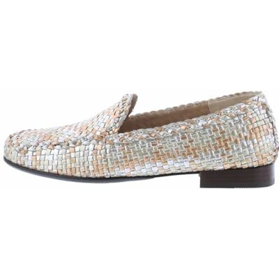 Sioux Femme Cordera Mocassin, Silber-lgold-Kupfer, 38.5 EU - Publicité Sioux Femme Cordera Mocassin, Silber-lgold-Kupfer, 38.5 EU - Publicité