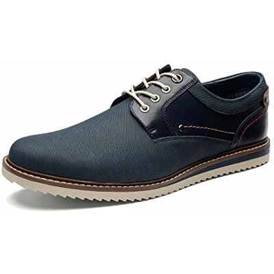 Bruno Marc Hommes Chaussures Oxfords Chaussure Ville Homme pour Bureau Costume Mariage Bleu SBOX2213M-E Taille 44 (EUR) - Publicité Bruno Marc Hommes Chaussures Oxfords Chaussure Ville Homme pour Bureau Costume Mariage Bleu SBOX2213M-E Taille 44 (EUR) - Publicité