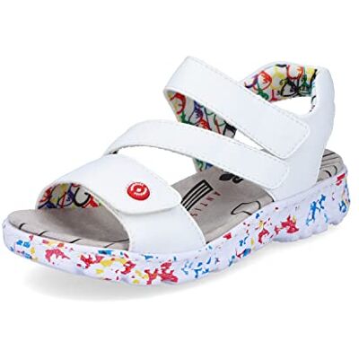 Rieker Femme Sandales 67870, Dame Sandales Fines,Chaussure d'été,Sandale d'été,Confortable,Plate,Blanc (Weiss / 80),35 EU / 2.5 UK - Publicité Rieker Femme Sandales 67870, Dame Sandales Fines,Chaussure d'été,Sandale d'été,Confortable,Plate,Blanc (Weiss / 80),35 EU / 2.5 UK - Publicité