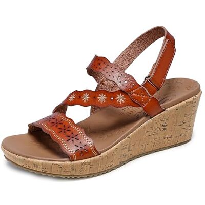 Skechers Sandales compensées Beverlee-Cherished Aura pour femme, Bagage, 37 EU - Publicité Skechers Sandales compensées Beverlee-Cherished Aura pour femme, Bagage, 37 EU - Publicité