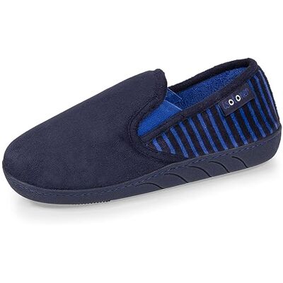 Isotoner Chaussons pantoufles Mocassins garçon en suédine ultra douce, semelle ergonomique confort, enfilage facile, semelle antidérapante, 36, marine - Publicité Isotoner Chaussons pantoufles Mocassins garçon en suédine ultra douce, semelle ergonomique confort, enfilage facile, semelle antidérapante, 36, marine - Publicité