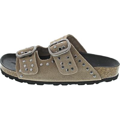 VERBENAS Randell Serraje Tachas Pantolette Beige - Publicité VERBENAS Randell Serraje Tachas Pantolette Beige - Publicité