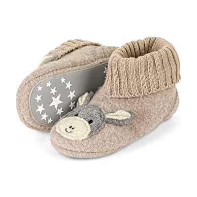 Sterntaler Garçon Unisex Kinder Chaussons en Feutre âne Emmi, Beige, 18 EU - Publicité Sterntaler Garçon Unisex Kinder Chaussons en Feutre âne Emmi, Beige, 18 EU - Publicité