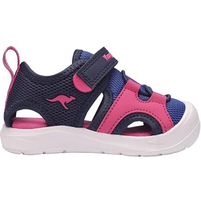 KangaROOS Garçon Unisex Kinder K-Toe Amari Ev Sandale Plate, DK Navy Daisy Pink, 24 EU - Publicité KangaROOS Garçon Unisex Kinder K-Toe Amari Ev Sandale Plate, DK Navy Daisy Pink, 24 EU - Publicité