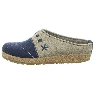 HAFLINGER Grizzly Tristan 731040, Chaussons pour Femme, Pointure:40 EU, La Couleur:Bleu - Publicité HAFLINGER Grizzly Tristan 731040, Chaussons pour Femme, Pointure:40 EU, La Couleur:Bleu - Publicité