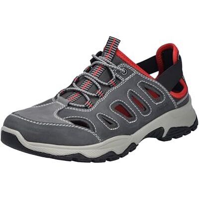 Rieker Homme B8366 Mocassin, Gris, 42 EU - Publicité Rieker Homme B8366 Mocassin, Gris, 42 EU - Publicité
