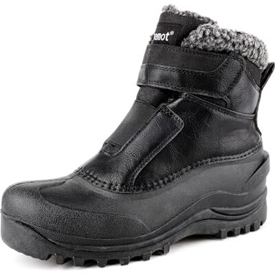 riemot Bottes de Neige Homme, Boots D'hiver D'extérieur,Imperméable et Antidérapant Chaussures de Trekking Outdoor Confort, Boot Thermiques Doublées et Chaudes Hiver à Enfiler, Noir Hommes EU 41 - Publicité riemot Bottes de Neige Homme, Boots D'hiver D'extérieur,Imperméable et Antidérapant Chaussures de Trekking Outdoor Confort, Boot Thermiques Doublées et Chaudes Hiver à Enfiler, Noir Hommes EU 41 - Publicité