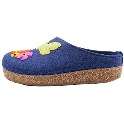 HAFLINGER 731075 Grizzly Garden, Chaussons Mixte Adulte, Pointure:42 EU, La Couleur:Bleu - Publicité HAFLINGER 731075 Grizzly Garden, Chaussons Mixte Adulte, Pointure:42 EU, La Couleur:Bleu - Publicité