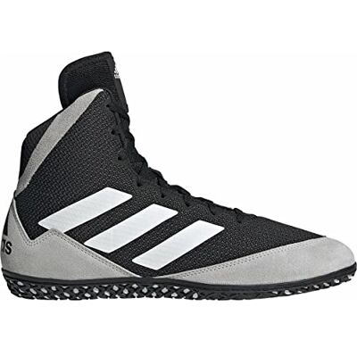 Adidas Mat Wizard 5 Wrestling Shoes (Black/Grey/White, 9) - Publicité Adidas Mat Wizard 5 Wrestling Shoes (Black/Grey/White, 9) - Publicité