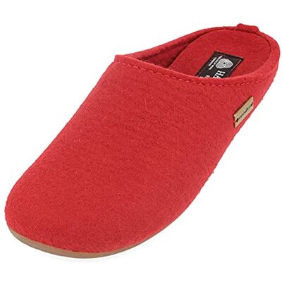 HAFLINGER Chaussons Mixte Adulte Everest Fundus , Pointure:37 EU, La Couleur:Rouge - Publicité HAFLINGER Chaussons Mixte Adulte Everest Fundus , Pointure:37 EU, La Couleur:Rouge - Publicité