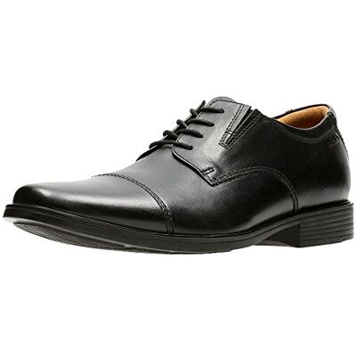 Clarks Herren Tilden Cap Schuhe, Black Schwarz Black Leather, 44 EU - Publicité Clarks Herren Tilden Cap Schuhe, Black Schwarz Black Leather, 44 EU - Publicité