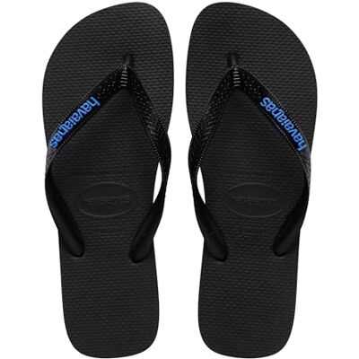 Havaianas Logo Filete Homme FlipFlop Black/Black/Blue 45 EU - Publicité Havaianas Logo Filete Homme FlipFlop Black/Black/Blue 45 EU - Publicité